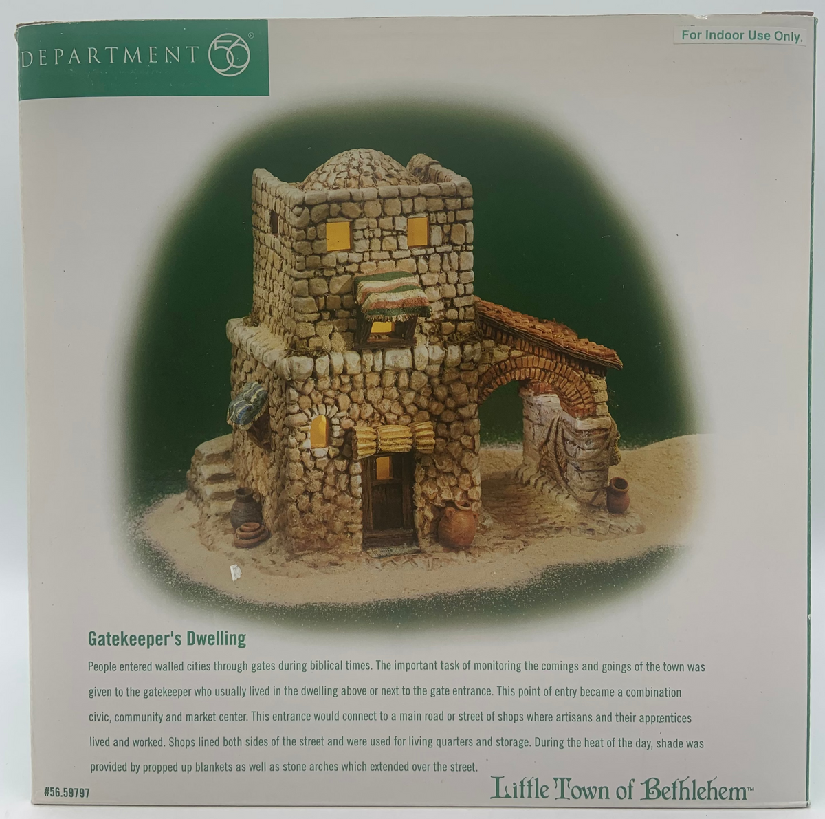 Dept 56- Little Town of Bethlehem "Gatekeeper's Dwelling"