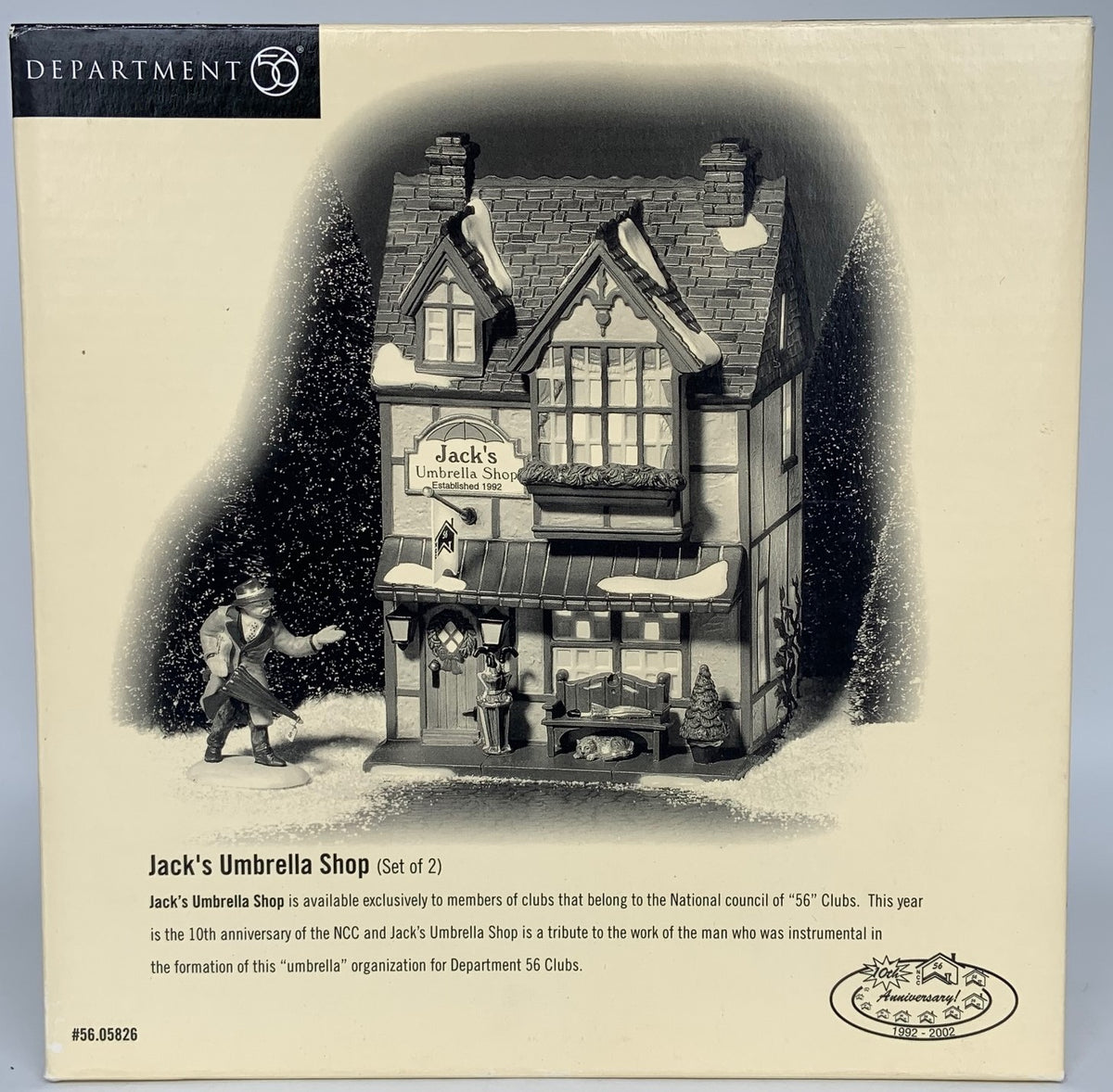Dept 56- National Council of Dept 56 Clubs "Jack's Umbrella Shop" 