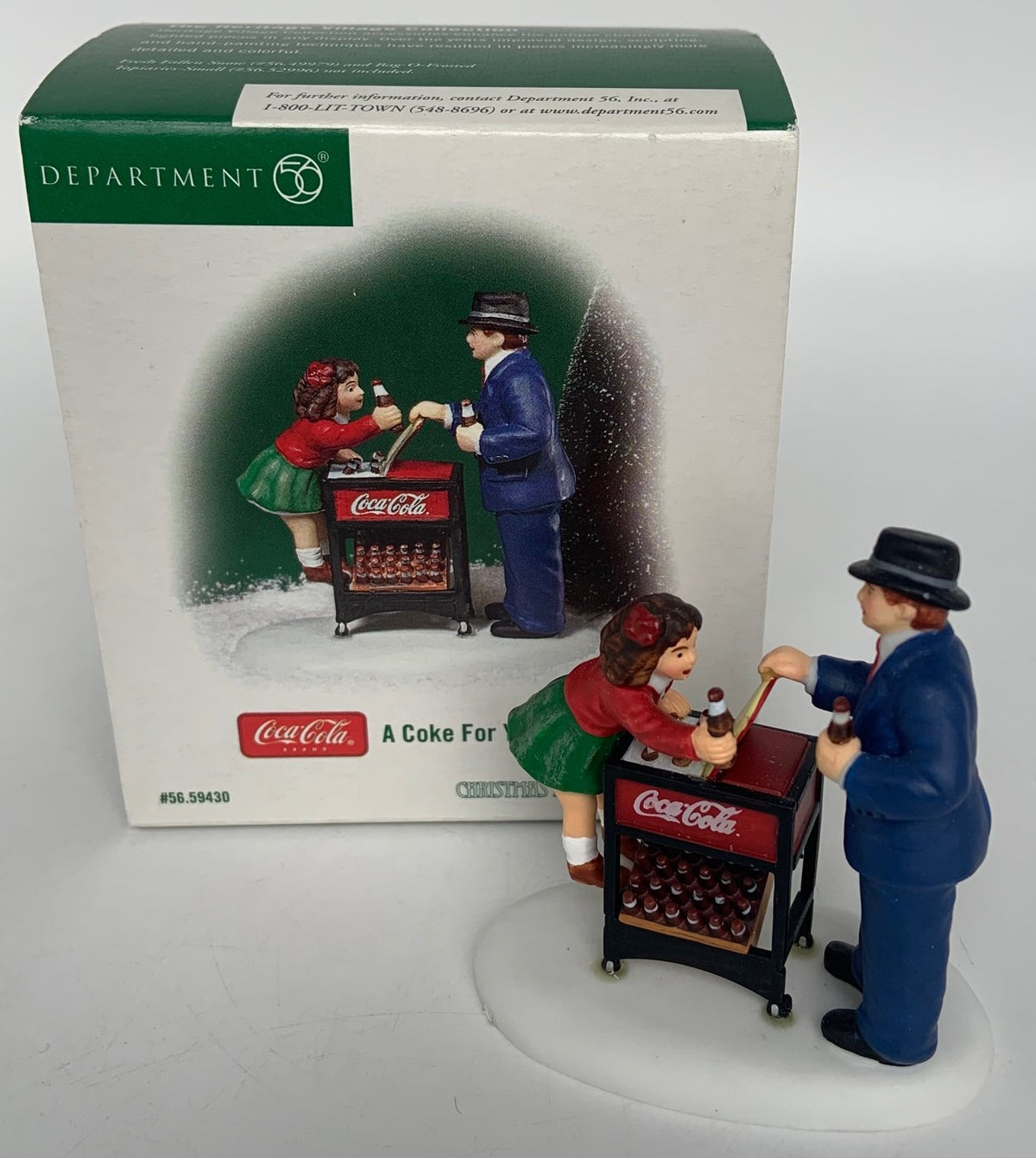 Dept 56- Christmas in the City "A Coke for You and Me!" accessory