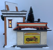 Load image into Gallery viewer, Retired Dept 56- Snow Village &quot;Harley-Davidson Detail Shop&quot;
