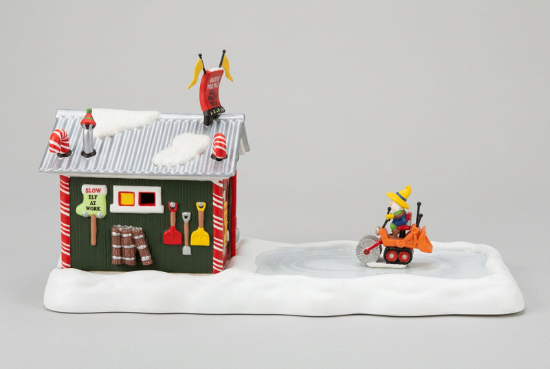 Dept 56- North Pole Series "North Pole Maintenance" animated accessory