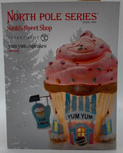 Load image into Gallery viewer, Retired Department 56- North Pole Series- Santa&#39;s Sweet Shop &quot;Yum Yum Cupcakes&quot;
