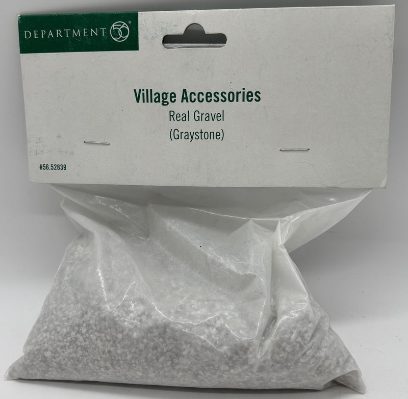 Dept 56- Village Accessories "Real Gravel- Graystone"