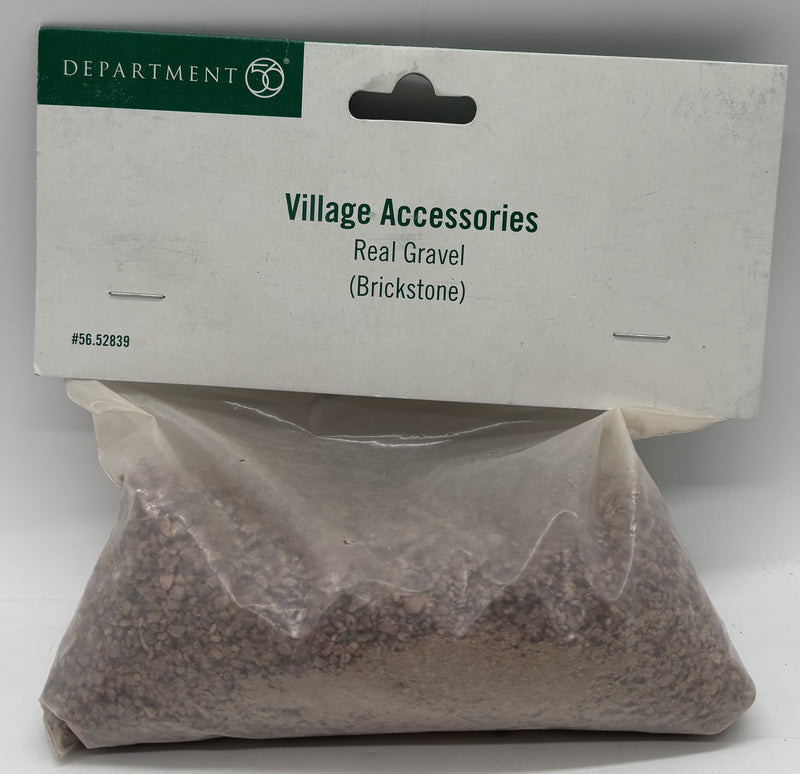 Dept 56- Village Accessories Real Gravel- brickstone