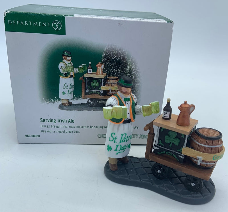 Dept 56- Christmas in the City "Serving Irish Ale" accessory