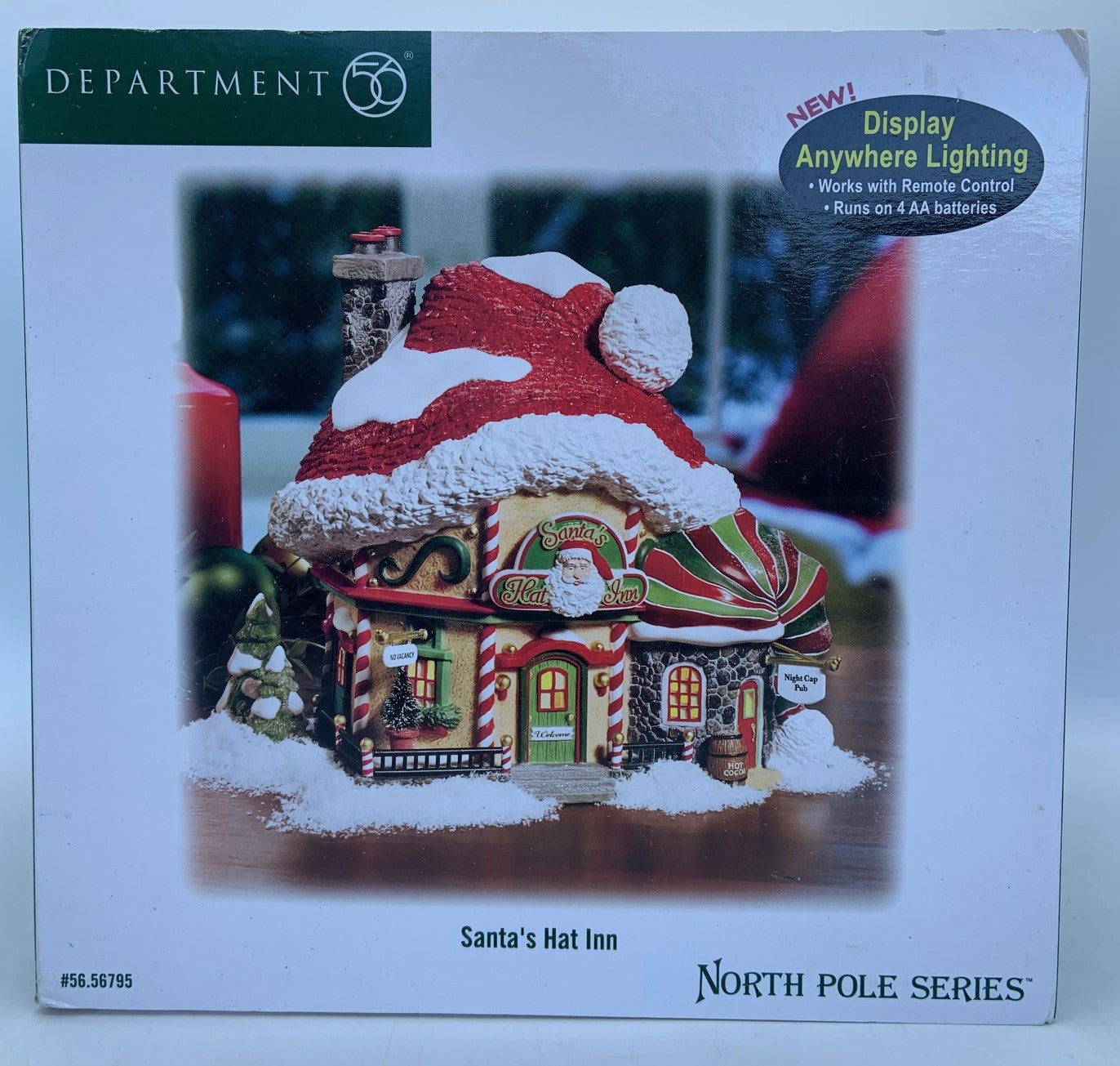 Dept 56 North Pole good Santa's Hat Inn New