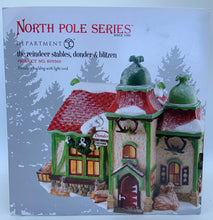 Load image into Gallery viewer, Department 56- North Pole Series &quot;The Reindeer Stables, Donder &amp; Blitzen&quot;
