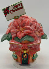 Load image into Gallery viewer, Retired Dept 56- North Pole Series &quot;Perry&#39;s Christmas Poinsettias&quot;
