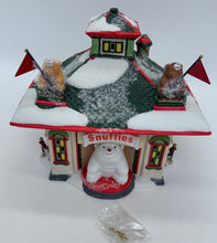 Load image into Gallery viewer, Dept 56- North Pole Series &quot;North Pole Snuffles Luv-A-Hug Center&quot;
