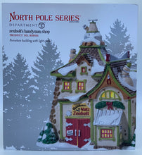 Load image into Gallery viewer, Department 56- North Pole Series &quot;Zenbolt&#39;s Handyman Shop&quot;
