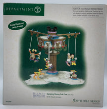 Load image into Gallery viewer, Department 56- North Pole Series &quot;Swinging Disney Fab Five&quot; animated accessory
