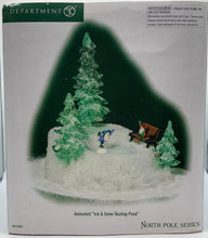 Load image into Gallery viewer, Dept 56- North Pole Series &quot;Ice &amp; Snow Skating Pond&quot; Animated Accessory
