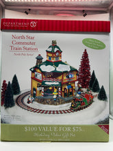 Load image into Gallery viewer, Dept 56- North Pole Series &quot;North Star Commuter Train Station&quot;
