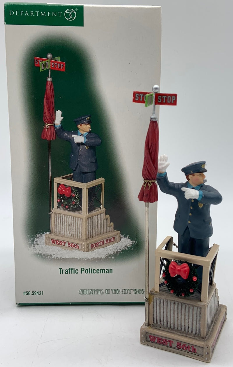 Dept 56- Christmas in the City "Traffic Policeman" accessory
