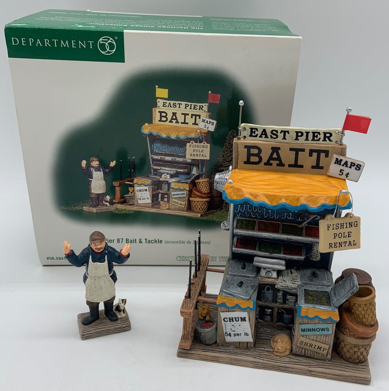 Dept 56- Christmas in the City "Pier 87 Bait & Tackle" accessory