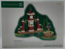 Load image into Gallery viewer, Department 56- Christmas in the City &quot;City Park Gateway&quot; accessory
