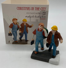 Load image into Gallery viewer, Dept 56- Christmas in the City &quot;Steeplejacks Heading Home&quot; accessory
