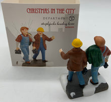 Load image into Gallery viewer, Department 56- Christmas in the City &quot;Steeplejacks Heading Home&quot; accessory
