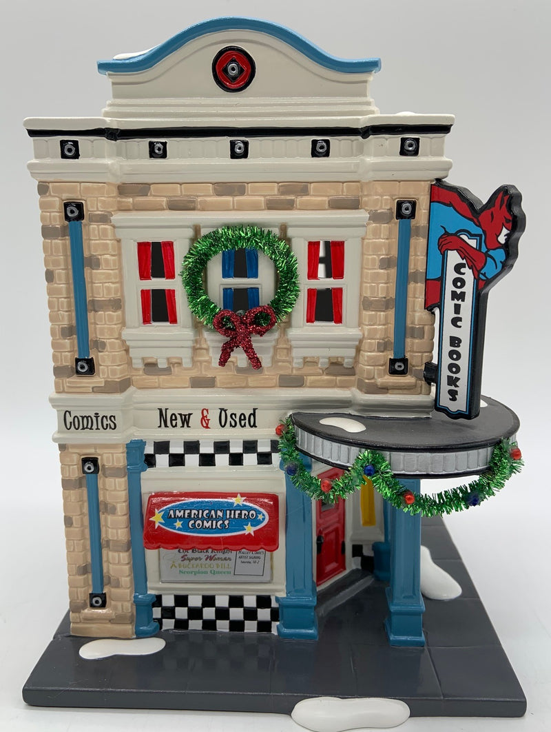 Dept 56- Snow Village "American Hero Comics"