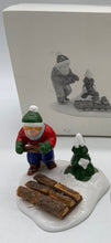 Load image into Gallery viewer, Dept 56- Snow Village Chopping Firewood

