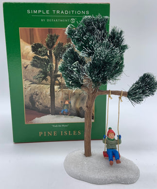 Dept 56- Pine Isles Push Me Please accessory