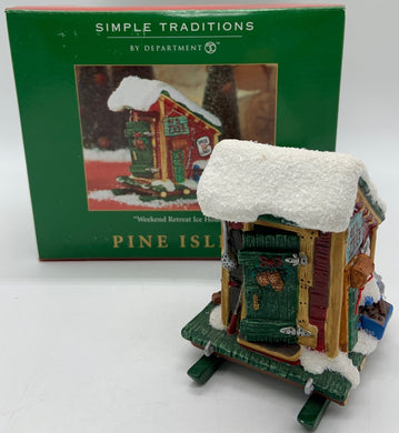 Dept 56- Pine Isles Weekend Retreat Ice House accessory