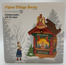 Load image into Gallery viewer, Retired Department 56- Alpine Village &quot;Christmas Market, Gold Foil Angels&quot; accessory
