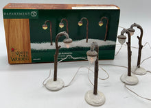 Load image into Gallery viewer, Dept 56- North Pole Woods &quot;Acorn Street Lamps&quot; accessory
