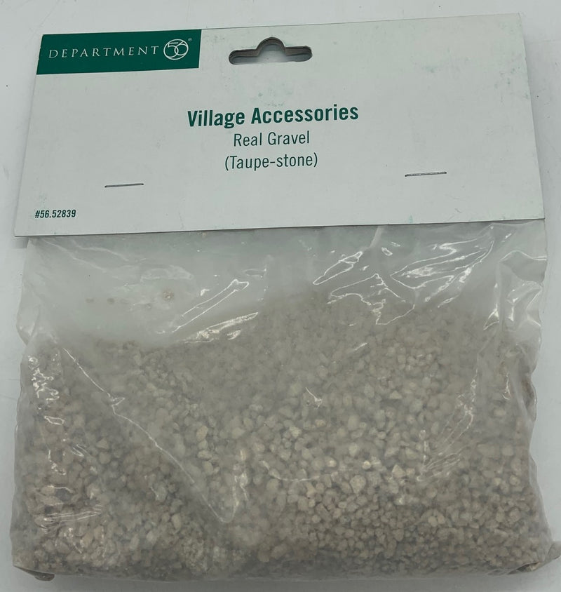 Dept 56- Village Accessories "Real Gravel- Taupe- stone" accessory