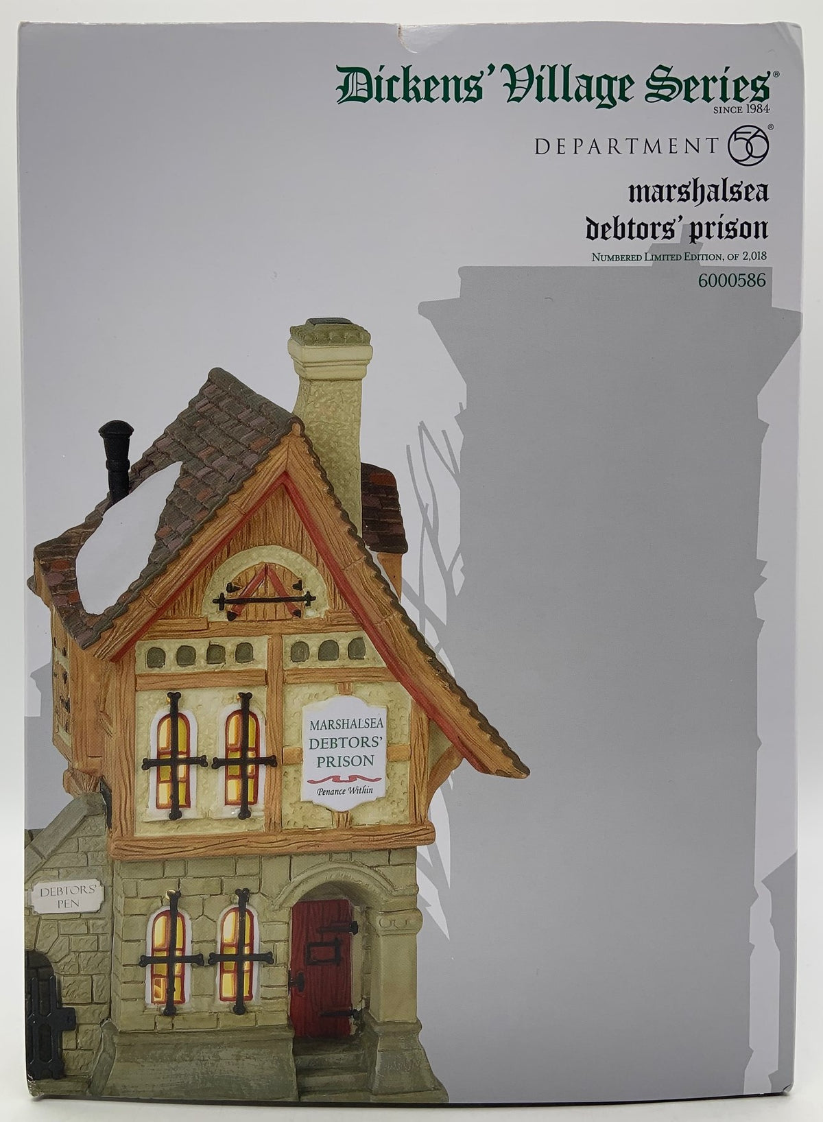 Retired Department 56- Dickens' Village "Marshalsea Debtor's Prison"