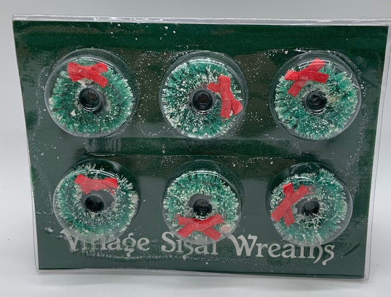Dept 56- Village Accessories "Sisal Wreaths" accessory