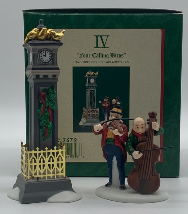 Dept 56- Dickens' Village "Four Calling Birds" accessory