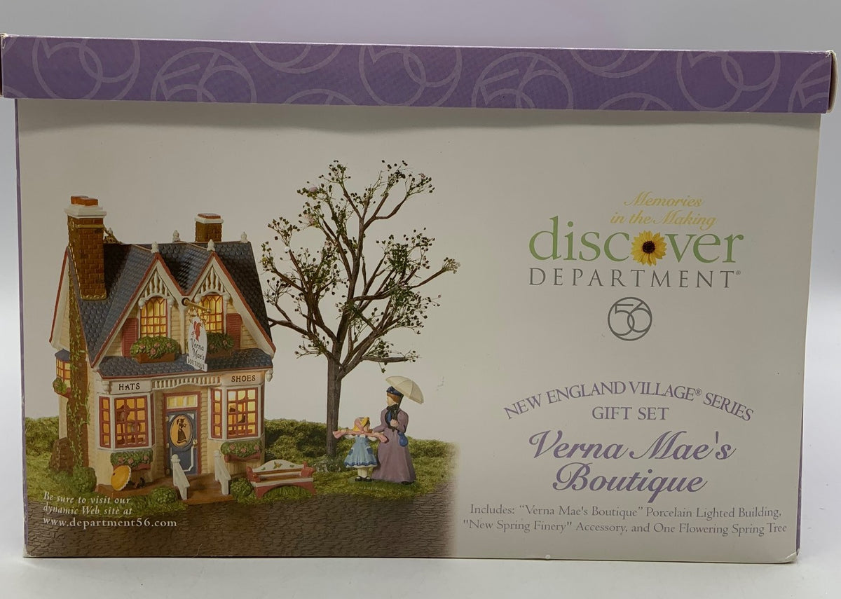 Dept 56- New England Village "Verna Mae's Boutique"