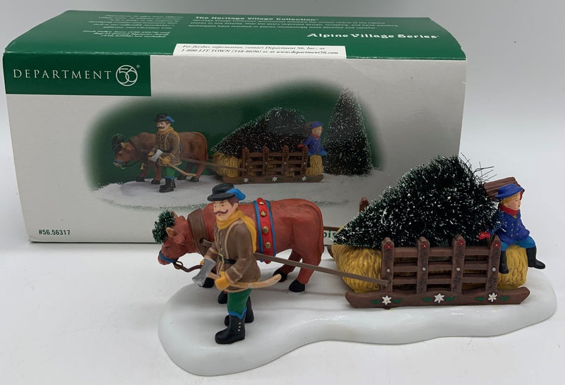 Dept 56- Alpine Village "Happy Tree Hunting" accessory