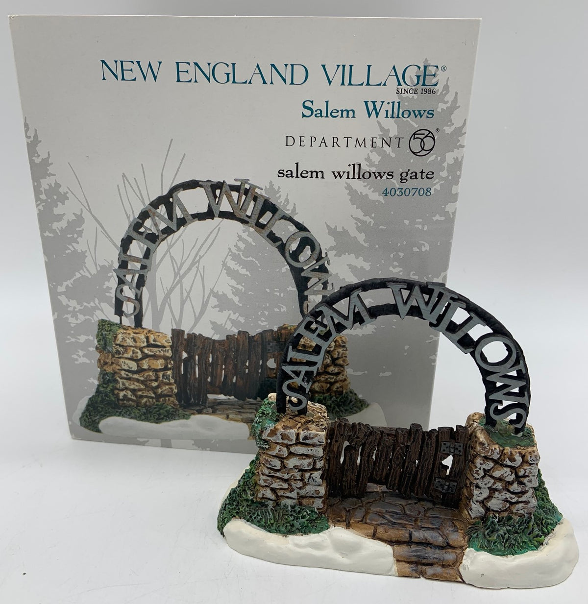 Dept 56- New England Village Series "Salem Willows Gate" accessory
