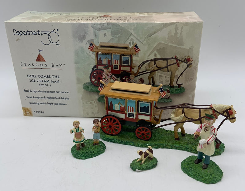 Dept 56- Seasons Bay "Here Comes the Ice Cream Man" accessory