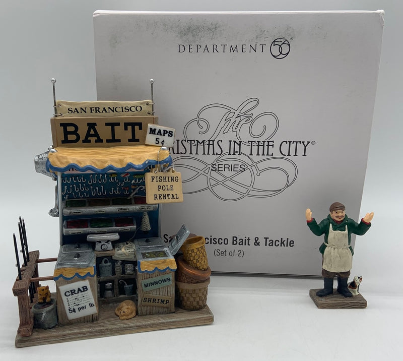 Dept 56- Christmas in the City "San Francisco Bait & Tackle" accessory