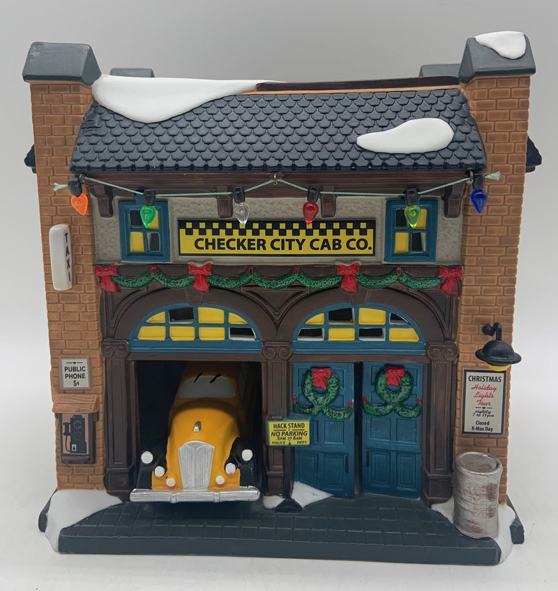 Dept 56- Christmas in the City "Checker City Cab Co"