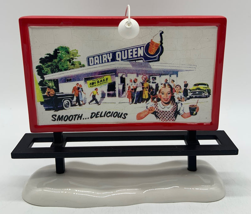 Dept 56- Snow Village "DQ Billboard" accessory