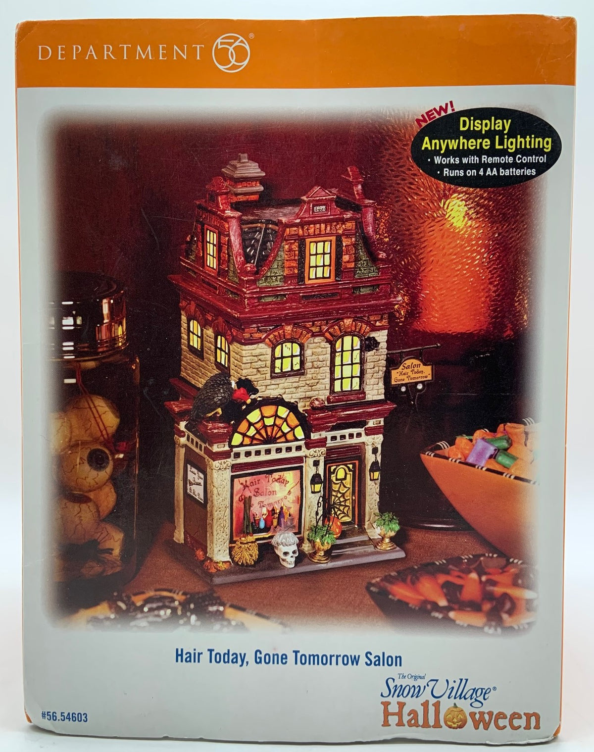 Dept 56- SV Halloween "Hair Today, Gone Tomorrow Salon"