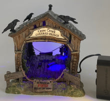 Load image into Gallery viewer, Dept 56- SV Halloween "Crow Creek Covered Bridge" accessory
