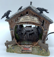Load image into Gallery viewer, Dept 56- SV Halloween "Crow Creek Covered Bridge"
