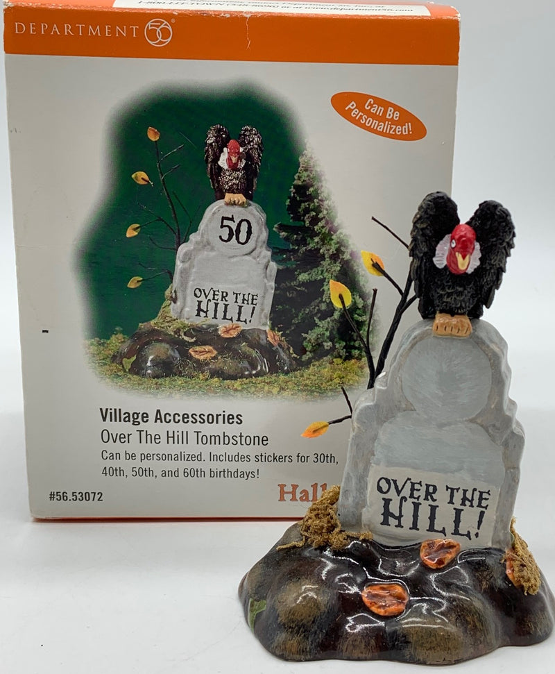 Dept 56- Snow Village Halloween "Over the Hill Tombstone"