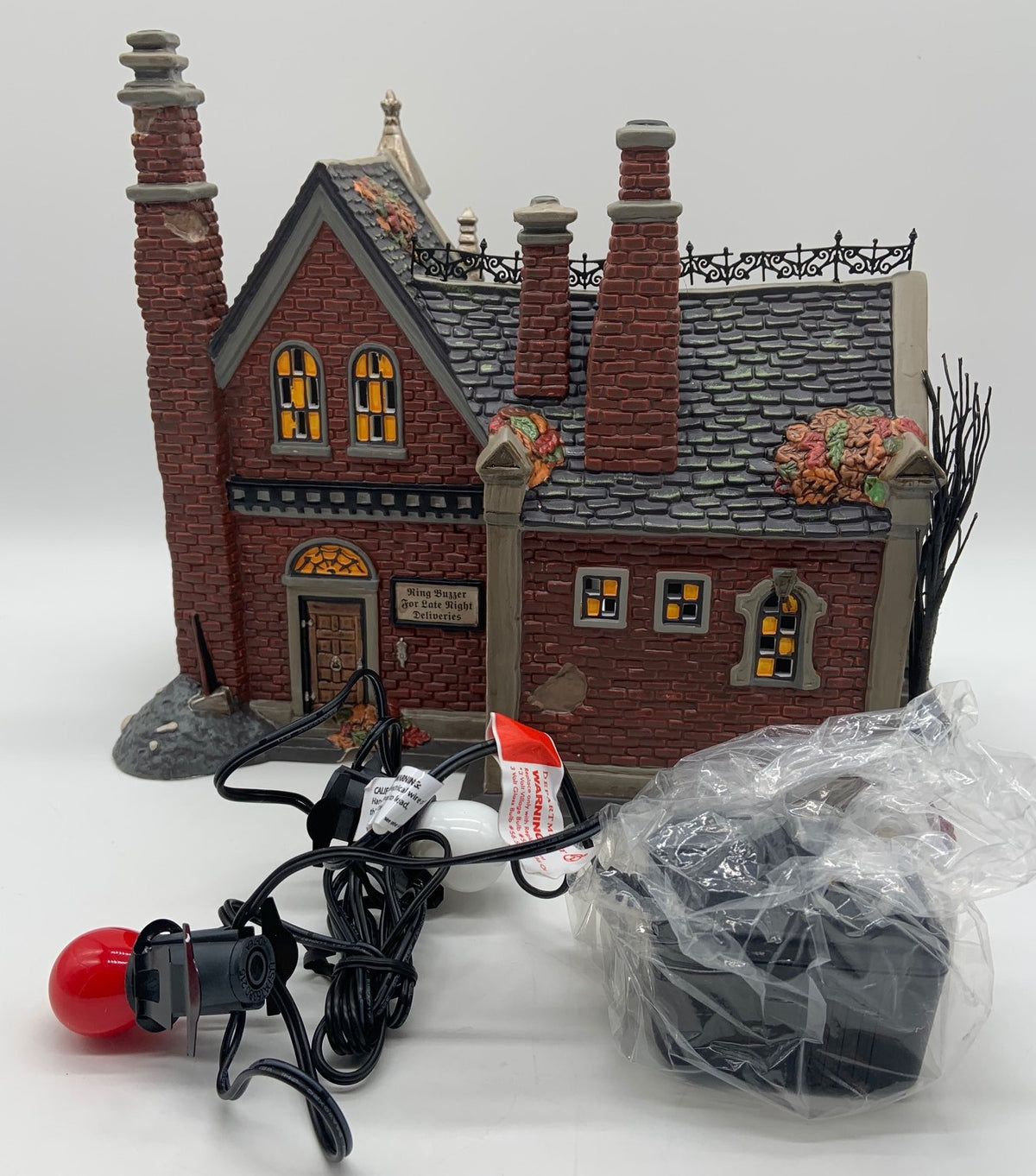 Dept 56- Snow Village Halloween "Croak-N-Haggard Mortuary"