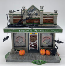 Load image into Gallery viewer, Dept 56- A time to Celebrate- Merryville Halloween &quot;Creepy&#39;s Pet Shop&quot;
