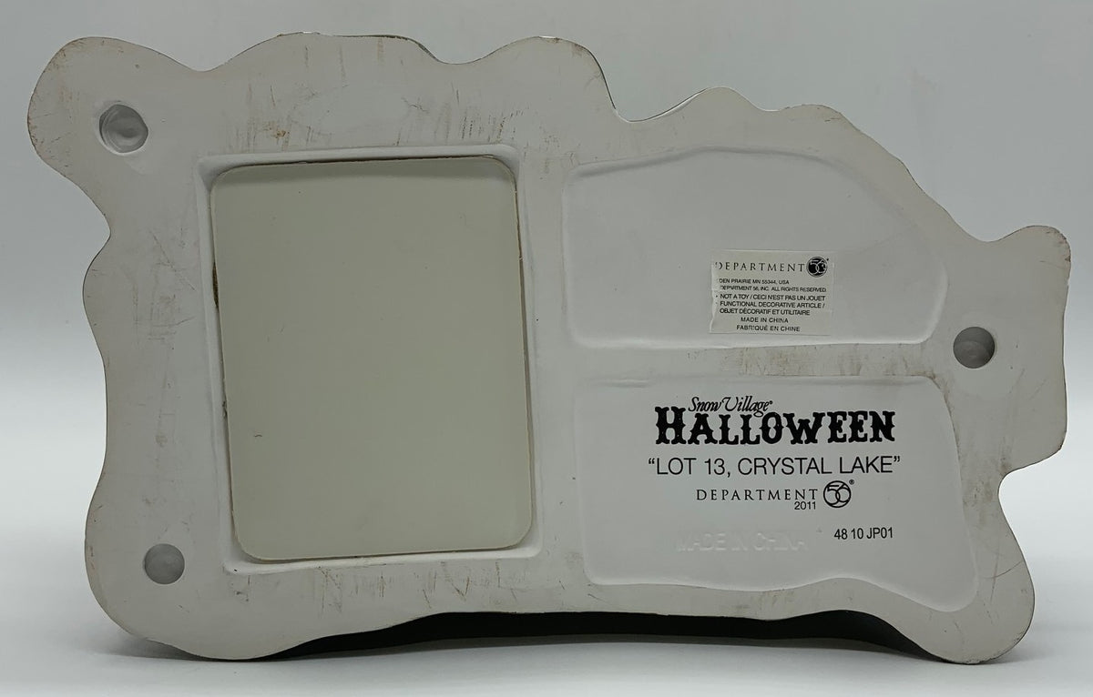 Department 56- Snow Village Halloween "Lot 13, Crystal Lake"