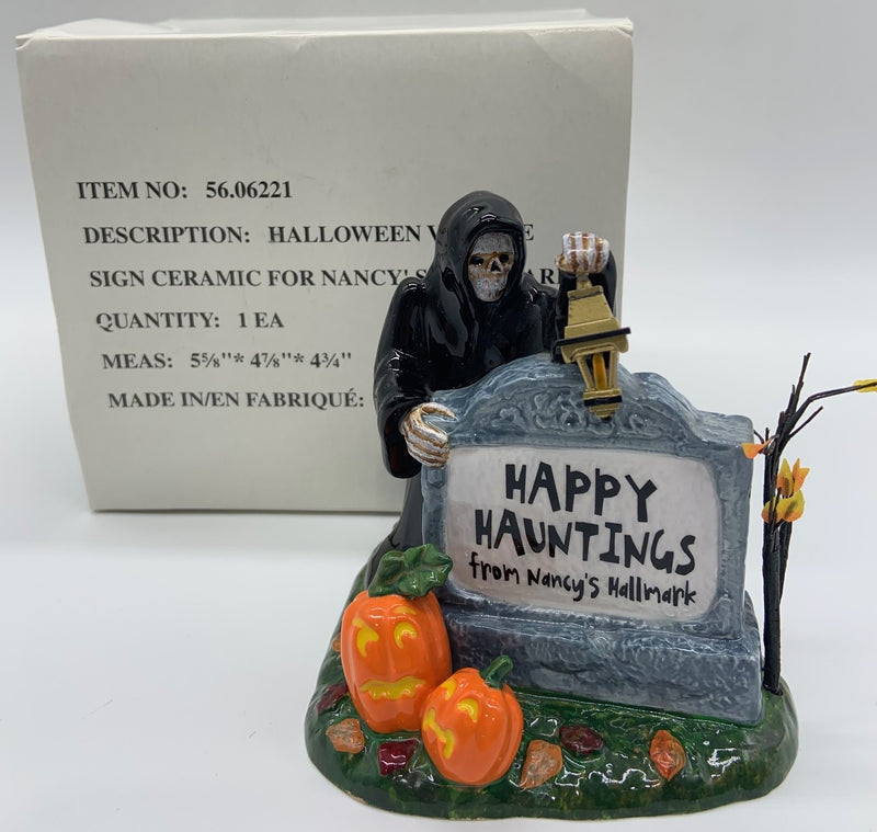 Dept 56- Halloween "Halloween Village Sign"
