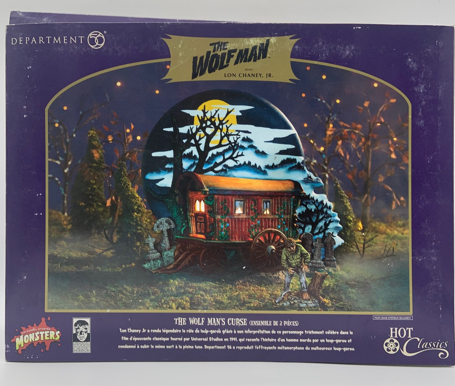 dept 56 universal monsters Dept 56- Hot Properties "The Wolf Man's Curse" set of 2