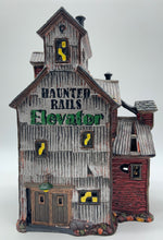 Load image into Gallery viewer, Dept 56- Snow Village Halloween &quot;Haunted Rails Grain Elevator&quot;
