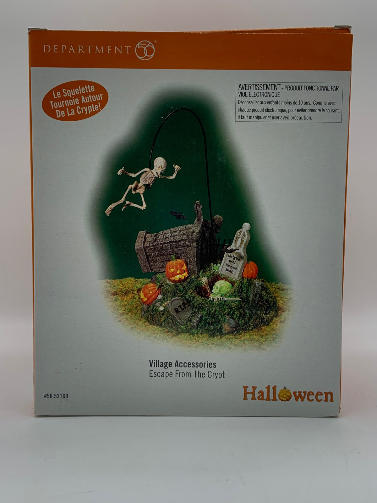 Retired Department 56- Snow Village Halloween "Escape from the Crypt"